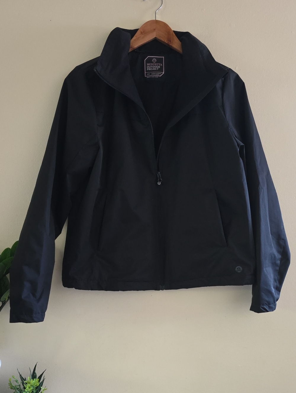 Mondetta Outdoor Project Fleece Lined Zip Up Jacket - Fall/Spring - Black S